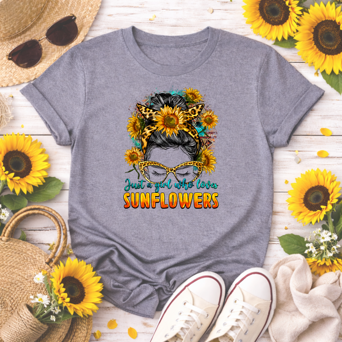 Girl Who Loves Sunflowers