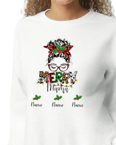 Messy Mom Bun Sweater- Custom