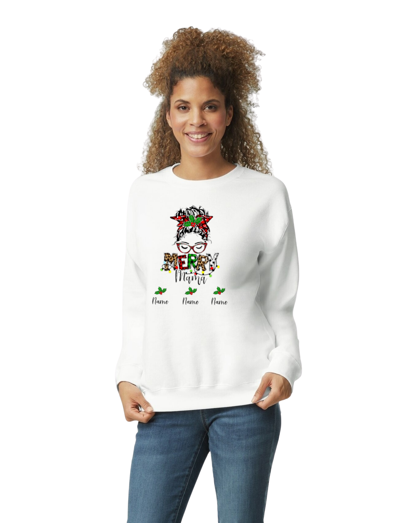 Messy Mom Bun Sweater- Custom